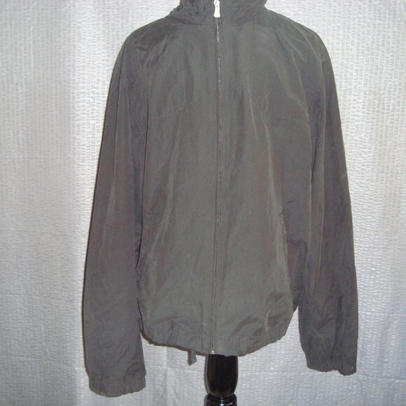 Calvin Klein Lightweight Jacket Mens Large Iron‎ Gray Zip - Picture 1 of 6